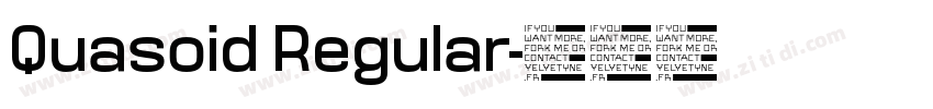 Quasoid Regular字体转换
